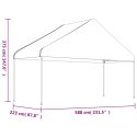 VidaXL Namiot ogrodowy z dachem, biały, 17,84x5,88x3,75 m, polietylen