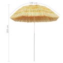 Parasol plażowy w stylu hawajskim, naturalny, 180 cm Lumarko!