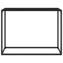 Stolik konsolowy, czarny, 100x35x75 cm, szkło hartowane Lumarko!