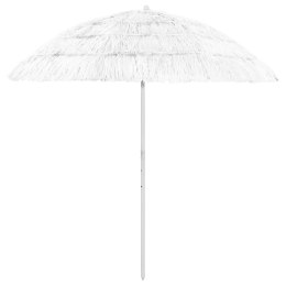 VidaXL Parasol plażowy w hawajskim stylu, biały, 240 cm