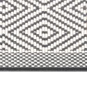 VidaXL Dywan zewnętrzny, szaro-biały, 100 x 200 cm