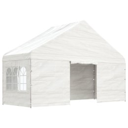 Namiot ogrodowy z dachem, biały, 5,88x2,23x3,75 m, polietylen Lumarko!
