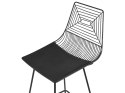 Zestaw 2 krzeseł barowych metalowy czarny BISBEE Lumarko!