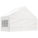 Namiot ogrodowy z dachem, biały, 13,38x5,88x3,75 m, polietylen Lumarko!