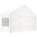 Namiot ogrodowy z dachem, biały, 15,61x4,08x3,22 m, polietylen Lumarko!