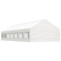 VidaXL Namiot ogrodowy z dachem, biały, 15,61x5,88x3,75 m, polietylen