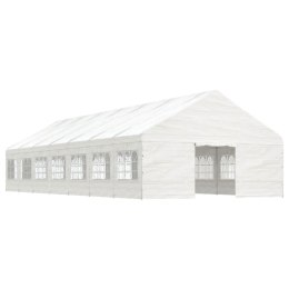 Namiot ogrodowy z dachem, biały, 15,61x5,88x3,75 m, polietylen Lumarko!