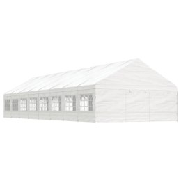 Namiot ogrodowy z dachem, biały, 17,84x5,88x3,75 m, polietylen Lumarko!