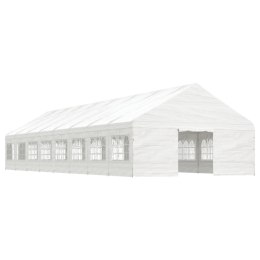 VidaXL Namiot ogrodowy z dachem, biały, 17,84x5,88x3,75 m, polietylen