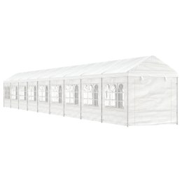Namiot ogrodowy z dachem, biały, 20,07x2,28x2,69 m, polietylen Lumarko!