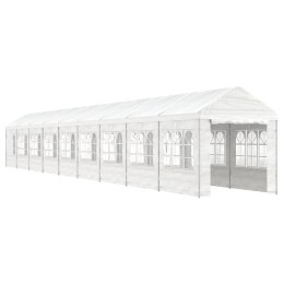 VidaXL Namiot ogrodowy z dachem, biały, 20,07x2,28x2,69 m, polietylen
