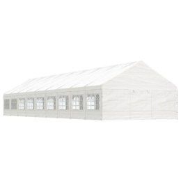 VidaXL Namiot ogrodowy z dachem, biały, 20,07x5,88x3,75 m, polietylen