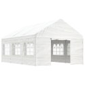 Namiot ogrodowy z dachem, biały, 6,69x4,08x3,22 m, polietylen Lumarko!