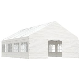 VidaXL Namiot ogrodowy z dachem, biały, 8,92x5,88x3,75 m, polietylen