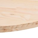 Blat stołu, 90x45x2,5 cm, lite drewno sosnowe, owalny Lumarko!