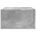 Wisząca szafka nocna, szarość betonu, 35x35x20 cm Lumarko!