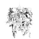 VidaXL Lampa z abażurem w kształcie liści, 21,5 x 30 cm, srebrna