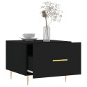 Stolik kawowy, czarny, 50x50x40 cm, materiał drewnopochodny Lumarko!
