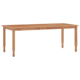Stół ogrodowy, 200x90x75 cm, lite drewno tekowe Lumarko!