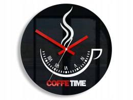 Zegar Ścienny Coffee Time Ii Black Lumarko!