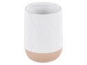 4-częściowy zestaw akcesoriów łazienkowych ceramiczny biały LEBU Lumarko!