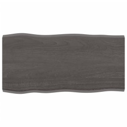 VidaXL Blat do biurka, ciemnoszary, 80x40x2 cm, malowane drewno dębowe
