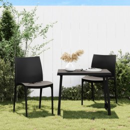 Krzesła ogrodowe, 2 szt, antracytowe, 50x46x80 cm, polipropylen Lumarko!