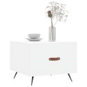 Stolik kawowy, biały, 50x50x40 cm, materiał drewnopochodny Lumarko!