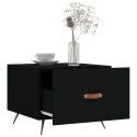 Stolik kawowy, czarny, 50x50x40 cm, materiał drewnopochodny Lumarko!