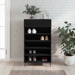 Szafka na buty, czarna, 60x35x105 cm, materiał drewnopochodny Lumarko!