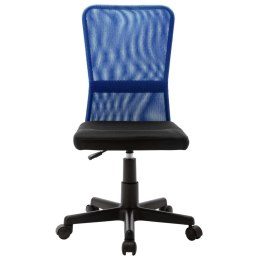 VidaXL Krzesło biurowe, czarno-niebieskie, 44x52x100 cm, z siatką