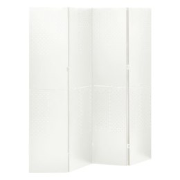 Parawan 4-panelowy, biały, 160 x 180 cm, stalowy Lumarko!