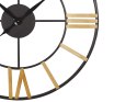 Zegar ścienny ø 80 cm czarny ze złotym VALSOT  Lumarko!