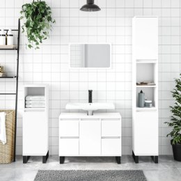 Szafka łazienkowa, biała, 80x33x60 cm, materiał drewnopochodny Lumarko!