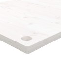 VidaXL Blat biurka, biały, 100x60x2,5 cm, lite drewno sosnowe