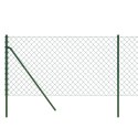 VidaXL Ogrodzenie z siatki, zielone, 1,1x25 m