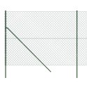 VidaXL Ogrodzenie z siatki, zielone, 1,4x10 m