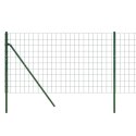 VidaXL Ogrodzenie ze zgrzewanej siatki, zielone, 0,8x10 m