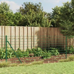 VidaXL Ogrodzenie ze zgrzewanej siatki, zielone, 0,8x25 m