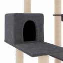 VidaXL Drapak dla kota z sizalowymi słupkami, ciemnoszary, 82,5 cm