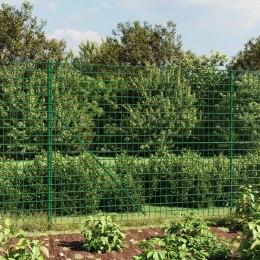 VidaXL Ogrodzenie ze zgrzewanej siatki, zielone, 2x10 m