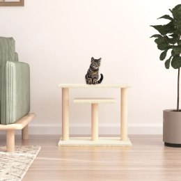 Drapak dla kota z platformą, kremowy, 62,5 cm Lumarko!