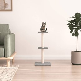 VidaXL Drapak dla kota, z sizalowymi słupkami, jasnoszary, 73 cm