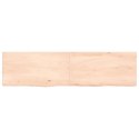 Półka, 120x30x4 cm, surowe lite drewno dębowe Lumarko!