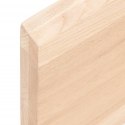 VidaXL Półka, 120x30x4 cm, surowe lite drewno dębowe