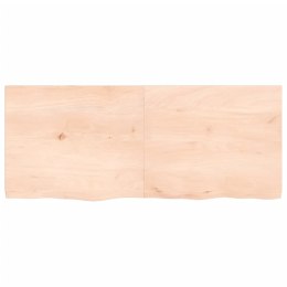 Półka, 120x50x4 cm, surowe lite drewno dębowe Lumarko!