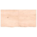 VidaXL Półka, 120x60x6 cm, surowe lite drewno dębowe