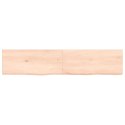 Półka, 140x30x6 cm, surowe lite drewno dębowe Lumarko!