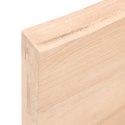 VidaXL Półka, 140x50x6 cm, surowe lite drewno dębowe
