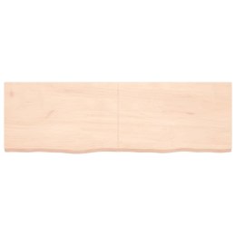 VidaXL Półka, 160x50x4 cm, surowe lite drewno dębowe